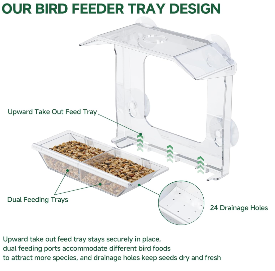 The Perch Companion — A Window Bird Feeder for Curious Cats